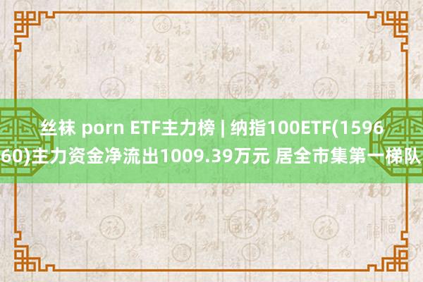 丝袜 porn ETF主力榜 | 纳指100ETF(159660)主力资金净流出1009.39万元 居全市集第一梯队