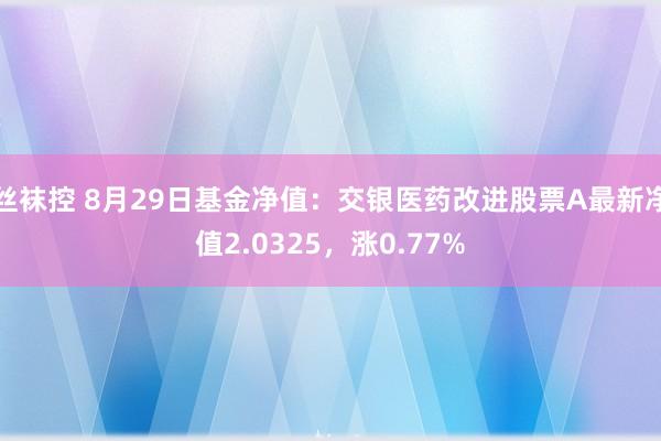 丝袜控 8月29日基金净值：交银医药改进股票A最新净值2.0325，涨0.77%