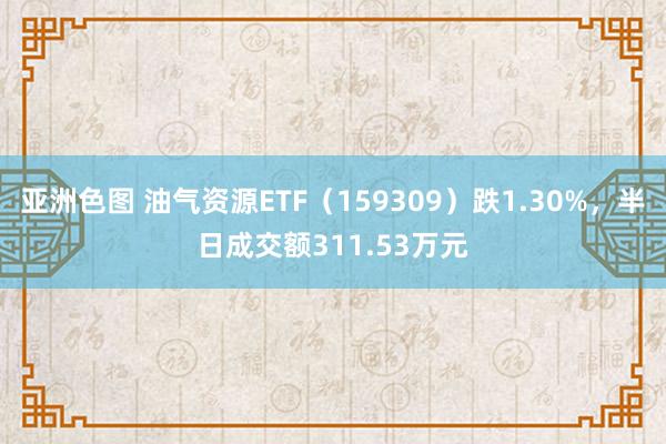 亚洲色图 油气资源ETF（159309）跌1.30%，半日成交额311.53万元